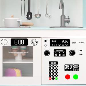 Autocollants de remplacement imperméables pour cuisine jouet, autocollants pour cuisinière, four, brûleur à gaz, décoration de cuisine jouet - Product Image 3