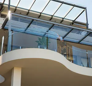 Ringhiere Contemporanee per Terrazze sul Tetto, Ringhiere <span class=keywords><strong>in</strong></span> <span class=keywords><strong>Plexiglass</strong></span> per Terrazze, Ringhiere <span class=keywords><strong>in</strong></span> Vetro per Balconi Esterni - Product Image 1