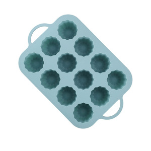 Petit moule à gâteau en <span class=keywords><strong>silicone</strong></span> 12 cavités, antiadhésif, résistant à la chaleur, compatible four et lave-vaisselle, outil de cuisson facile à démouler pour pouding et pâtisserie - Product Image 1