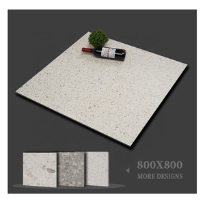 Piastrella da pavimento in porcellana con effetto Terrazzo in cemento rustico 80x80 - Product Image 3