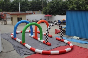 Piste <span class=keywords><strong>de</strong></span> course Grand gonflable Go Karts piste <span class=keywords><strong>de</strong></span> course piste <span class=keywords><strong>de</strong></span> course à air extérieur pour voiture tamponneuse - Product Image 5