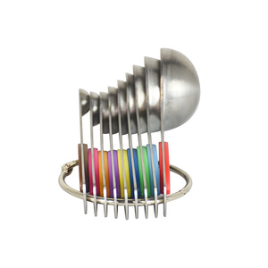 Dài xử lý 304 thép không gỉ muỗng cà phê và muỗng canh từ đo ly và thìa đặt với quy mô - Product Image 2