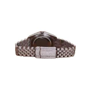 Wholesale Supply Silver Iced Diamond Watch Fully Iced Hip Hop for Business Wear <b>Special</b> Occasions Party Wear and Gifting - Product Image 2