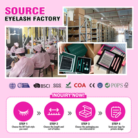 Prix d'usine, vente en gros : Kits de cils DIY à auto-greffage, courbure C, bande fine, pour cils en grappe personnalisés effet yeux de chat, segments pré-coupés