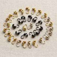 Boutons ronds en cuivre faits à la main, fermoirs à perles, fermoirs à crochet, fermoirs lisses en forme de haricot pour la fabrication de bijoux en gros, personnalisables en usine