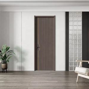 Houten Gepantserde Deur Voor Huis Exterieur Ingang Front Metalen Veiligheid Staal Fabriek Groothandel Modern Design Luxe China Waterdicht - Product Image 3