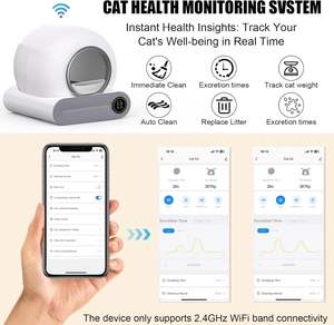 Toilette pour chat automatique intelligente électrique moderne, <span class=keywords><strong>robot</strong></span> de nettoyage automatique intelligent, petite boîte pour chat - Product Image 5