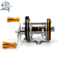 Moulinet de pêche spinning 5.2:1 en métal pour la pêche en mer, 1+1 roulements, pour jigging lent, moulinet de lancer de leurres