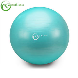 Pelota de Yoga de PVC Ecológica Antiexplosión de Fábrica ZHENSHENG, Pelota de Gimnasio para Ejercicios de Estabilidad, Logotipo Personalizado, Pelota Suiza de 45 cm - Product Image 3