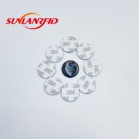 Logo personnalisé SUNLAN Mini étiquette RFID active 25mm étiquette NFC époxy étanche pour contrôle d'accès pour téléphone de médias sociaux 13.56MHz Google