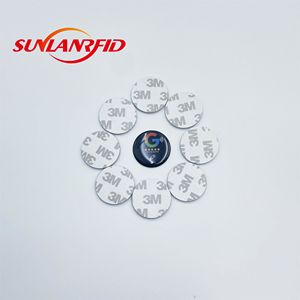 SUNLAN logotipo personalizado Mini etiqueta RFID activa 25mm impermeable epoxi NFC etiqueta para control de acceso para redes sociales teléfono 13,56 MHz <span class=keywords><strong>Google</strong></span> - Product Image 6
