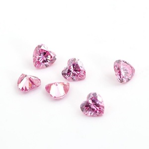เพชรโมอิสสีชมพูรูปหัวใจแบบหลวมแหวนพลอยประดับอัญมณีรูปหัวใจโรแมนติก - Product Image 3