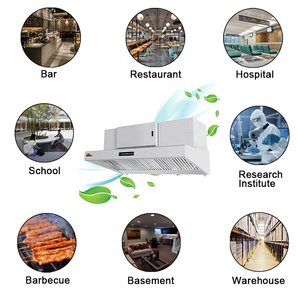 Hotte de cuisine sans conduit pour restaurant, extracteur de chaleur commercial avec ventilateur, type ESP Downdraft - Product Image 6