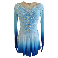LIUHUO – robe de patinage artistique pour filles, rose, avec strass scintillants, vêtements de danse pour compétition, personnalisés, JC413