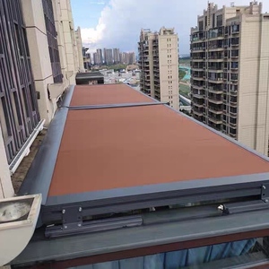 Ventanas de Techo Retráctiles de Aleación de Aluminio de Lujo, Personalizadas, con Rieles Deslizantes con Cremallera para Persianas y Cortinas Exteriores - Product Image 2