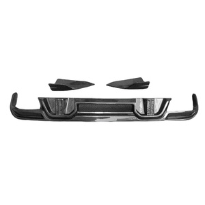 Pour X5M F95 2019-2024, style LD, lèvre arrière en fibre de carbone à trois étapes, diffuseur arrière, lèvre de pare-chocs - Product Image 1