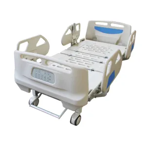 Medizintechnik fünf-funktions-ICU-Bett mit ABS-Material-Kopf- und Fußbrett elektrisches multifunktionales Krankenhausbett