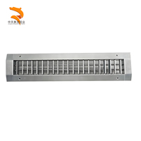 Grille de déflection simple en tôle d'acier galvanisé pour CVC industriel, diffuseur DGD pour conduit spiralé, usage en entrepôt