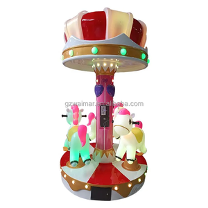 Fournitures de fête de Noël 3 sièges chinois carrousel tour intérieur Chine - Product Image 2