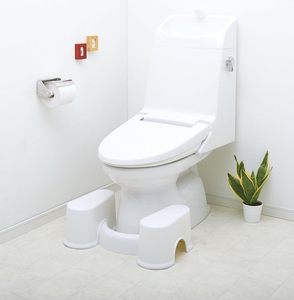 Ergonomic Plastic <b>Bathroom</b> Step <b>Stool</b> - Non-Slip Squatting Toilet <b>Stool</b> for Kids and Adults Durable PP Seating - Product Image 5