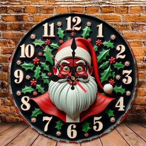 Round Wooden Wall <b>Clock</b> 25cm Quiet Movement Home Office Decor <b>Clock</b> - Product Image 4