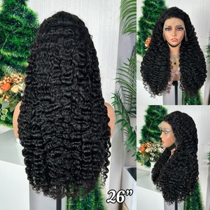 Perruque sans colle en cheveux humains bouclés style birman, avec dentelle frontale transparente et boucles en spirale, pour femmes - Product Image 1