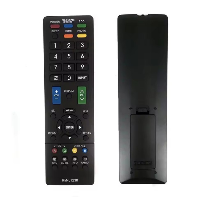 New RM-L1238 Universal 433MHz Fixed Code Wireless TV Remote Control for LCD LED HD TVs