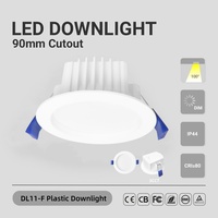 Lampu Downlight LED Eropa 12W 3 CCT Bersertifikat CE Peringkat Debu IP44 Dapat Diredupkan Downlight Aluminium untuk Kantor Rumah Hotel Pencahayaan Dalam Ruangan