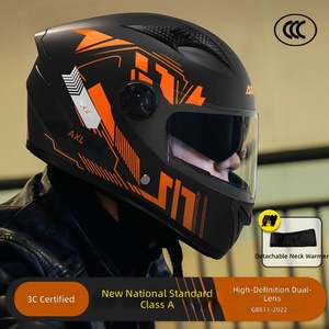 Casque de moto intégral de course, étanche, anti-bruit, avec boucle à dégagement rapide, antichoc, ventilé, homologué DOT - Product Image 1