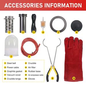 جهاز صهر المعادن بالفرن الفراغي لصناعة المجوهرات بتقنية الشمع المفقود من Boasta، سعة 2 لتر، معدات سبك المجوهرات ومعدات صهر الذهب - Product Image 4