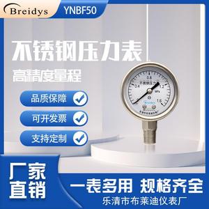 Manomètre en acier inoxydable Breidys 1,6 Mpa, connexion filetée 40 mm pour utilisation hydraulique et pneumatique - Product Image 3