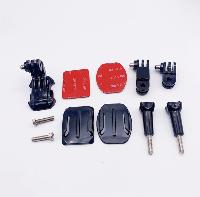 For Go Pro Action Sports Camera Mount Insta360 Accessory Helmet Front Mount Adhesive Kit Thumbscrew J Hook Buckle