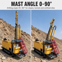 Foreuse hydraulique complète ZDCR-N18, machine de forage rotative diesel sur chenilles, profondeur 2200m, diamètre 60mm, pompe facile à utiliser