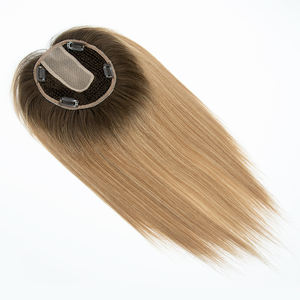 Toupee de Cabello Virgen Europeo Rubio con Base de Seda Fina y Cutícula Alineada de un Solo Donante para Mujeres Blancas - Product Image 1