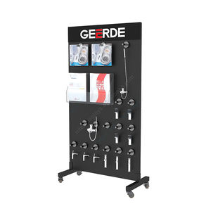 Présentoir double face en métal avec roues Pomme de douche personnalisée pour salle de bain Utilisation de produits métalliques - Product Image 4