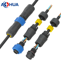 300V 10A PA66 assemblage 4P noyau soudure tasse soudage Terminal cosses mâle femelle IP68 étanche connecteur d'alimentation autobloquant K15