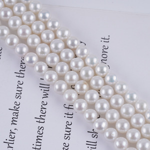 Collier de perles d'eau douce naturelles de Zhuji, perles rondes de 5 à 5,5 mm, semi-finies, bijoux DIY, perles en vrac, fabricant en gros - Product Image 3