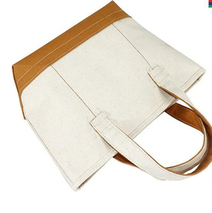 Borsa tote in tela di cotone con logo stampato personalizzato extra pesante - Product Image 2