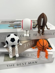 Figuras Deportivas 3D Personalizadas con Extremidades Articuladas, Decoración de Escritorio, Miniaturas Coleccionables de Fútbol, Baloncesto y Béisbol de Plástico - Product Image 4