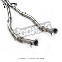 Catback complet de course avec tuyau avant pour Audi RS Q8/RSQ8/Q8 2019-2023 Silencieux en titane Système d'échappement à son actif