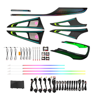 Kit d'éclairage ambiant dynamique C7, 256 couleurs, plug-and-play pour Audi A6/S6/RS6/A7 2012-2018, 12V 6W, lumières d'ambiance LED intérieures