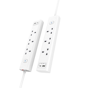 UK Plug 3 Outlets USB 1.5M 30W <strong>Extension</strong> Lead <strong>Double</strong> Break Switch Power <strong>Socket</strong> - Product Image 1