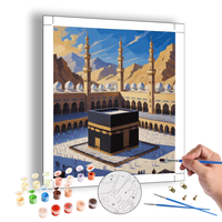 Peinture par numéros Mosquée islamique Kit de peinture créative par numéros pour adultes