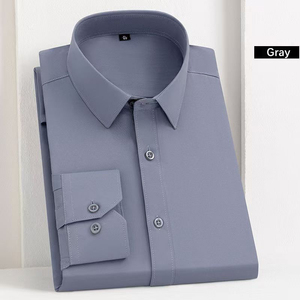 ChenYue Men's <strong>Shirts</strong> Long-Sleeved Business Custom Solid Color <strong>Shirt</strong> Wholesale Classic Style Without Pocket TC <strong>Polyester</strong> Cotton - Product Image 4