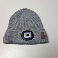 Chapeau de course nocturne automne-hiver avec lumière, 100 % coton, motif camouflage et nœuds