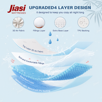 Protège-matelas matelassé respirant et silencieux à poches profondes, imperméable, pour lits Queen et King, vente en gros