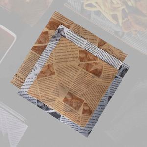 <b>Wax</b> Grease Proof Wrapping Custom 25X25 Printed Food Bags Waterproof Manufacturers Branded Burger Newspaper Greaseproof <b>Paper</b> - Product Image 4