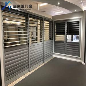 Custom Size Outdoor <strong>Aluminum</strong> <strong>Shutters</strong> Powder Coated Weatherproof for Windows <strong>Exterior</strong> Bedroom for Warehouse Use - Product Image 2