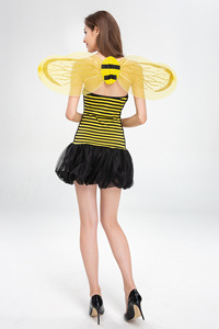 Disfraz de abeja pequeña de Halloween para mujeres adultas, disfraces de animales de Cosplay de avispa, disfraces de fiesta para niñas - Product Image 6
