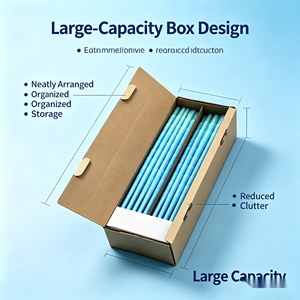 Cônes à rouler personnalisés avec logo imprimé, en pâte de bois non raffinée bleue, en vrac avec emballage personnalisé - Product Image 3
